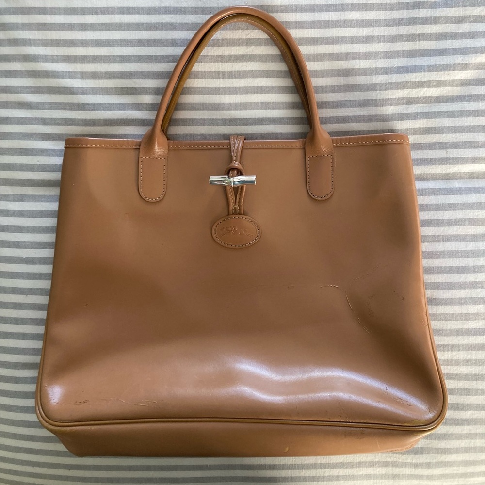 Longchamp Roseau leather tote bag